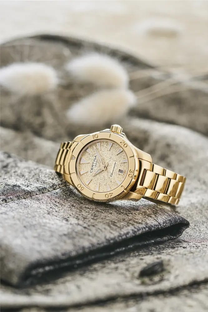 Certina Certina DS Action Lady C032.951.33.361.00 женские часы золотой циферблат на запястье